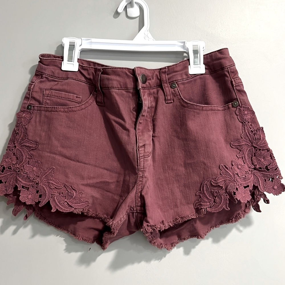Mossimo Denim High Rise Short with Lace